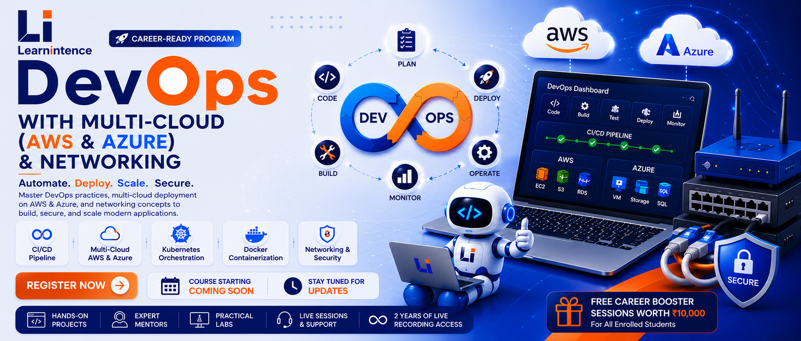 DevOps with Multi-Cloud (AWS & Azure) and Networking