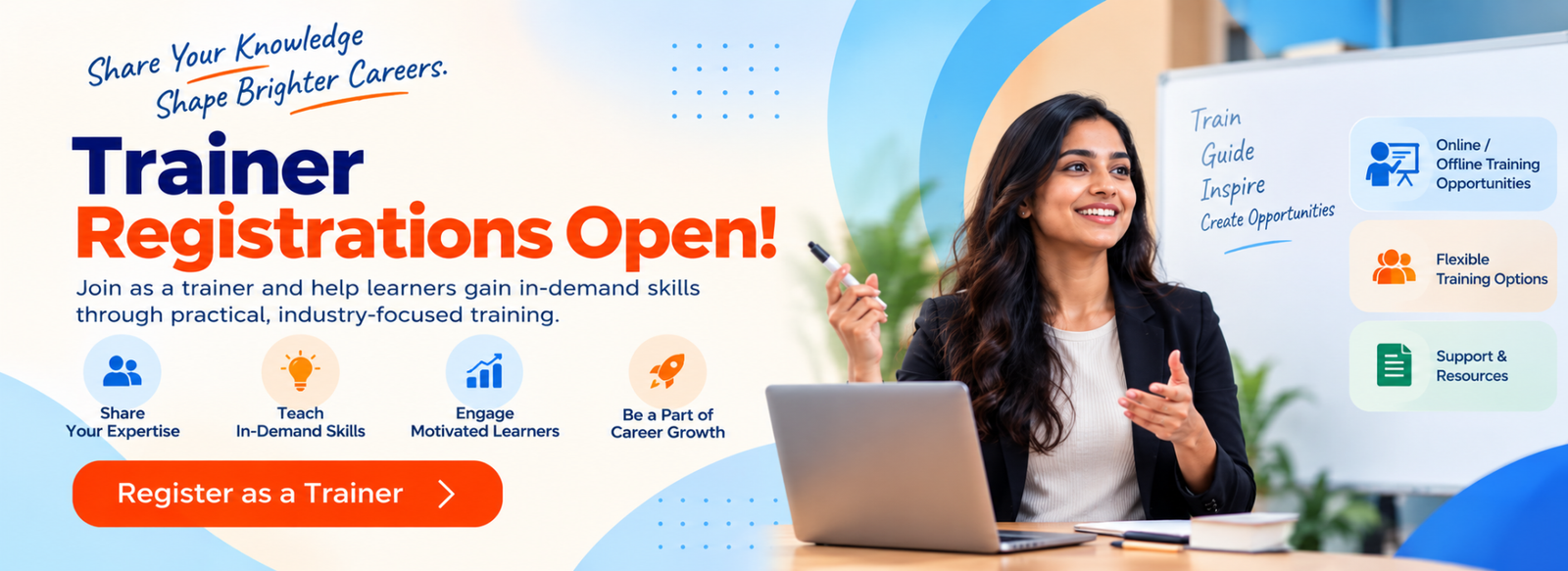 Trainer Registrations Open Banner