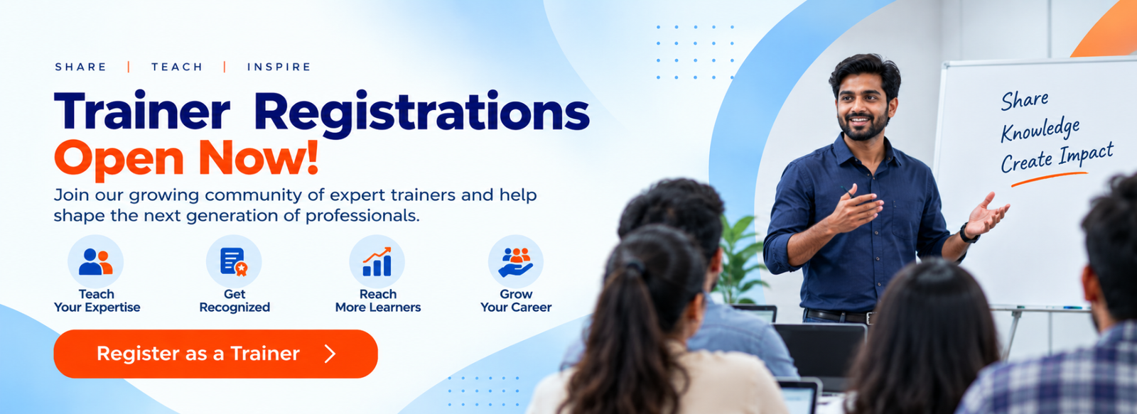 Trainer Registrations Open Now
